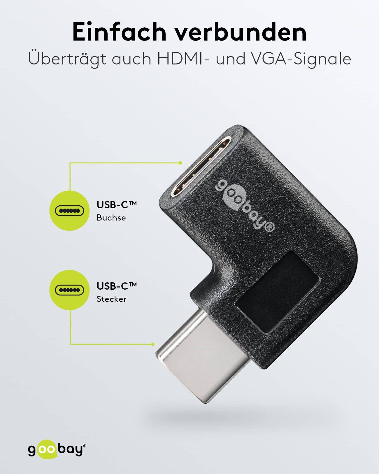 Convertitore Adattatore USB-C™ Maschio / USB-C™ Femmina Angolato-3