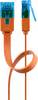 Cavo patch piatto Goobay CAT 6A, U/UTP, arancione 2 m
