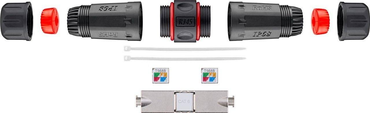 Goobay 44417 cavo di collegamento IDC Nero, Rosso (goobay netv?rkskobling)-2