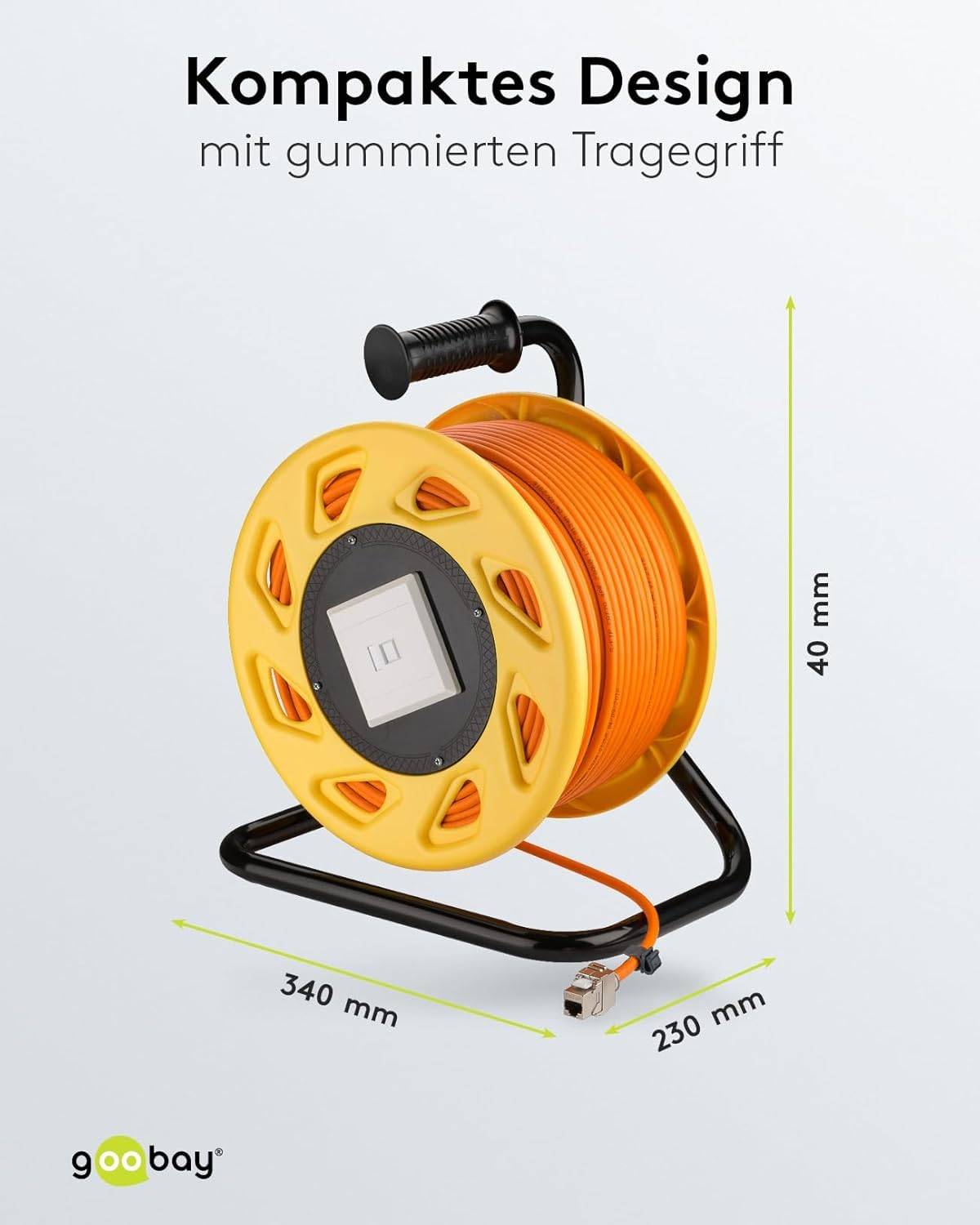 Avvolgicavo di rete mobile RJ45, cavo di installazione CAT 7A S/FTP (1000 MHz) di alta qualità, schermato e privo di...-5