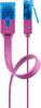 Cavo patch piatto Goobay CAT 6A, U/UTP, magenta 2 m