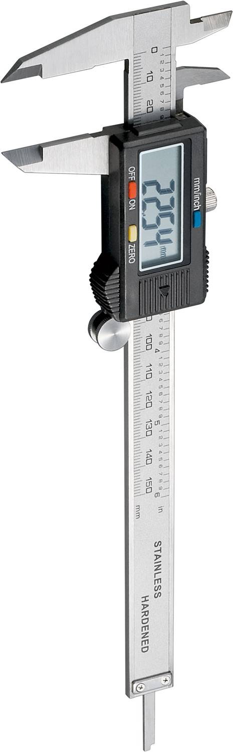 Goobay Calibro digitale da 150 mm / 6 pollici 0 - 150 mm per misure da 0 mm - 150 mm-0
