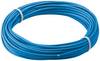 Goobay Filo di rame isolato, 10 m, blu cavo di rame unipolare, a trefoli (18x 0,1 mm)