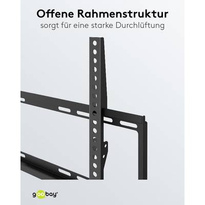 Supporto da parete per TV Goobay Basic FISSO (M) - supporto per televisori da 32 a 55 pollici (81-140 cm) fino a 35 kg-3