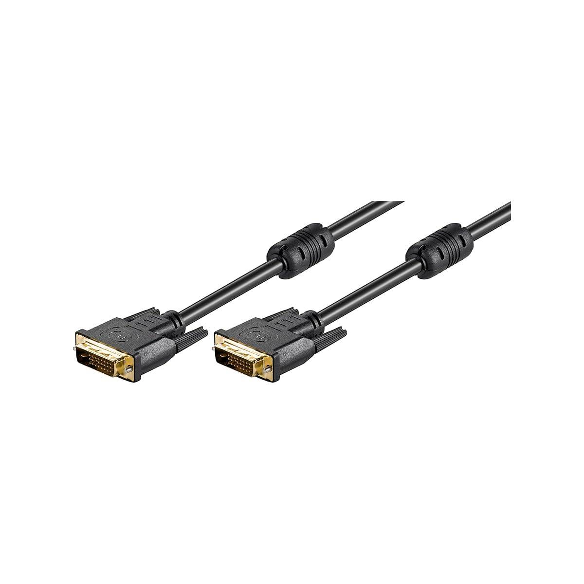 Goobay Cavo DVI-D Full HD Dual Link, dorato 15 m Spina DVI-D Dual Link (24+1 pin) > Spina DVI-D Dual Link (24+1 pin)-1