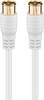 Goobay Cavo di collegamento F-Quick SAT (80 dB), doppia schermatura 2.5 m spina F (quick) > spina F (quick) (completamen