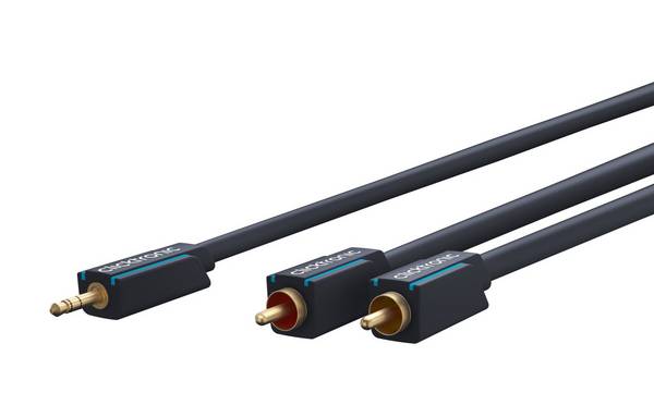 ClickTronic Casual Series - Audiokabel - Stereo Mini-Klinkenstecker (M) bis RCA (M) - 3 m