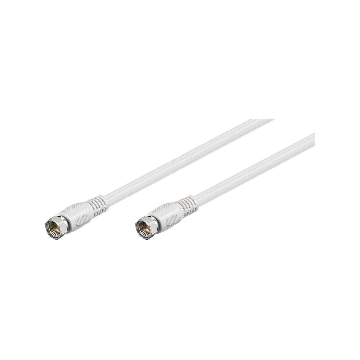 Goobay Cavo antenna SAT (80 dB), doppia schermatura 2.5 m spina F > spina F (completamente schermata)-1