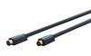 clicktronic TV, ricevitore Cavo di collegamento [1x Spina coassiale - 1x Presa coassiale] 15 m 95 dB cavo OFC Grigio
