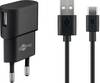 Set di ricarica Goobay USB-C™ 1 A - alimentatore con cavo Type-C™ 1m (nero)