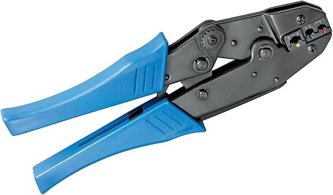 FIXPOINT Pinza Crimpare per Capicorda Crimpatrice Terminali Isolati 1.5-6.0 mm² Blu