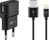 Goobay Set di ricarica Apple Lightning (5 W) Alimentazione con cavo Apple Lightning 1 m (nero)