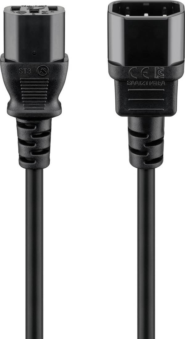 Cavo di rete IEC Goobay 39202 Nero 3.5 m guaina in PVC