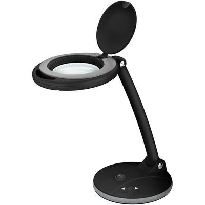 Goobay - Lampada d'ingrandimento a LED da tavolo, 6 W, nera-0