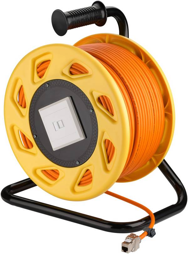 Avvolgicavo di rete mobile RJ45, cavo di installazione CAT 7A S/FTP (1000 MHz) di alta qualità, schermato e privo di...