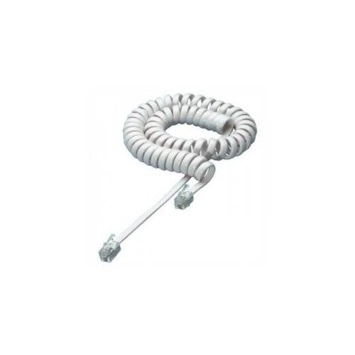 Goobay Cavo telefonico spirale 2 m conduttore di alluminio placcato di rame (CCA), Spina RJ10 (4P4C) > Spina RJ10 (4P4C)-4