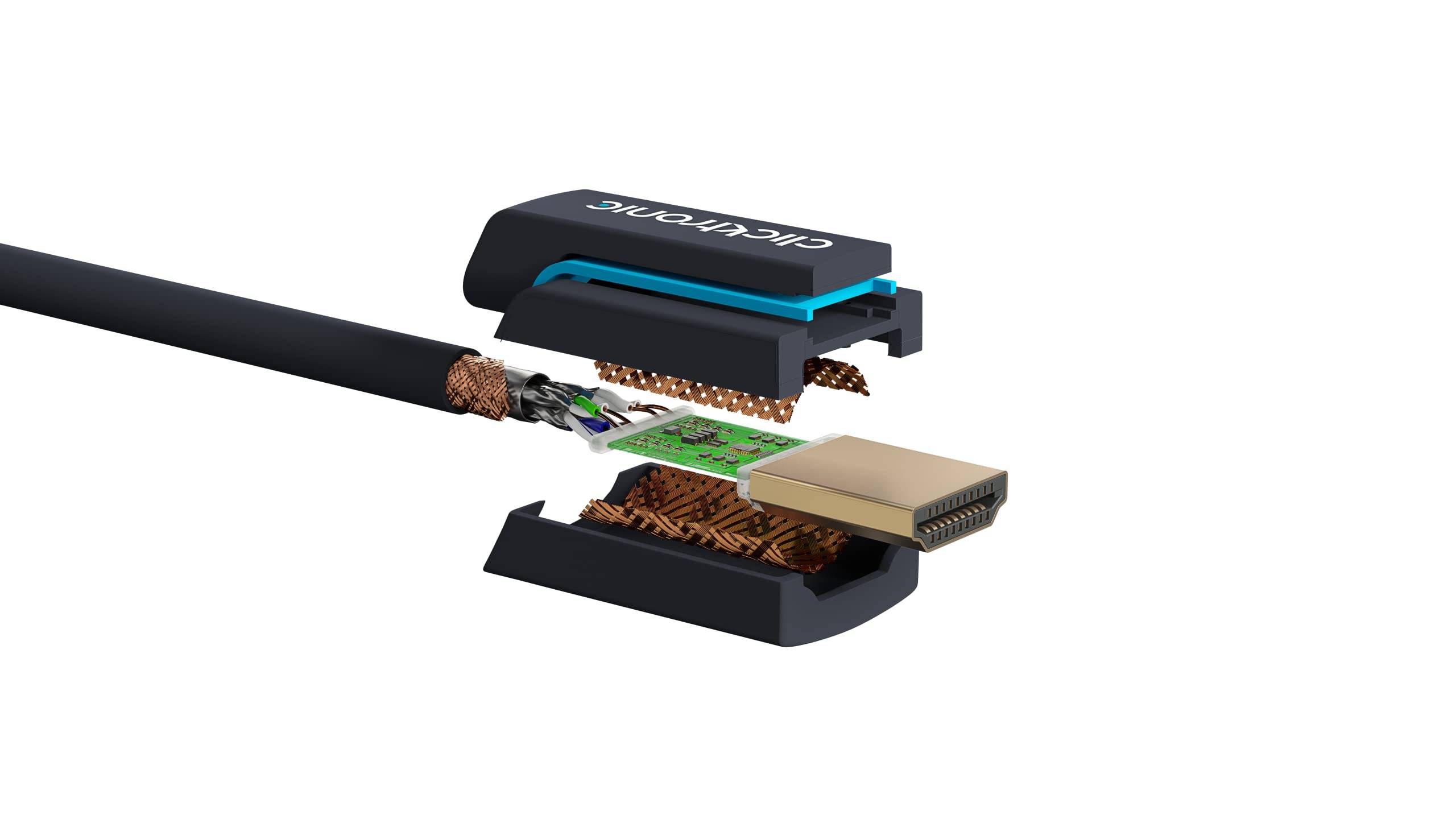 Micro-HDMI+Adapterkabel Ethernet(HDMI A/HDMI Micro D) - 2,0 m Hochgeschwindigkeits-Adapter HDMI auf Micro-HDMI-3