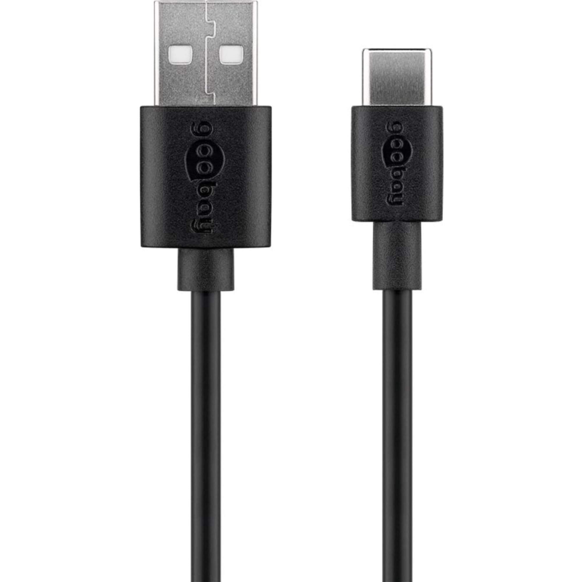 Set di ricarica Goobay USB-C™ 1 A - alimentatore con cavo Type-C™ 1m (nero)-1