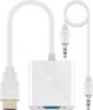 Goobay Adattatore da HDMI™/VGA, placcato nickel bianco connettore HDMI™ (tipo A) > Presa VGA (15-pin)