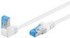 Cavo patch Goobay CAT 6A 1x angolato a 90°, S/FTP (PiMF), bianco 0,25 m