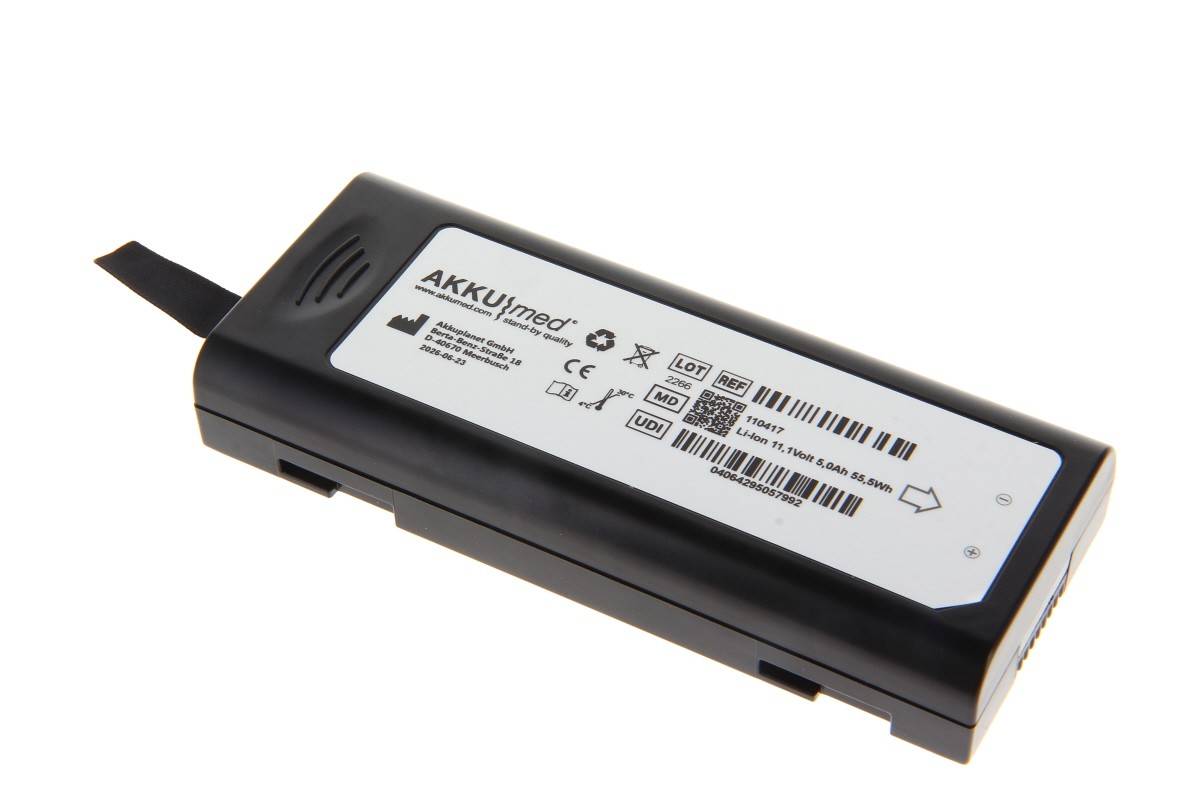 Batteria agli ioni di litio AKKUmed adatta per monitor Mindray T5/T8/T9 iMEC 8/ IMEC 10/ IMEC 12 - 11,1 V 5200 mAh...-0