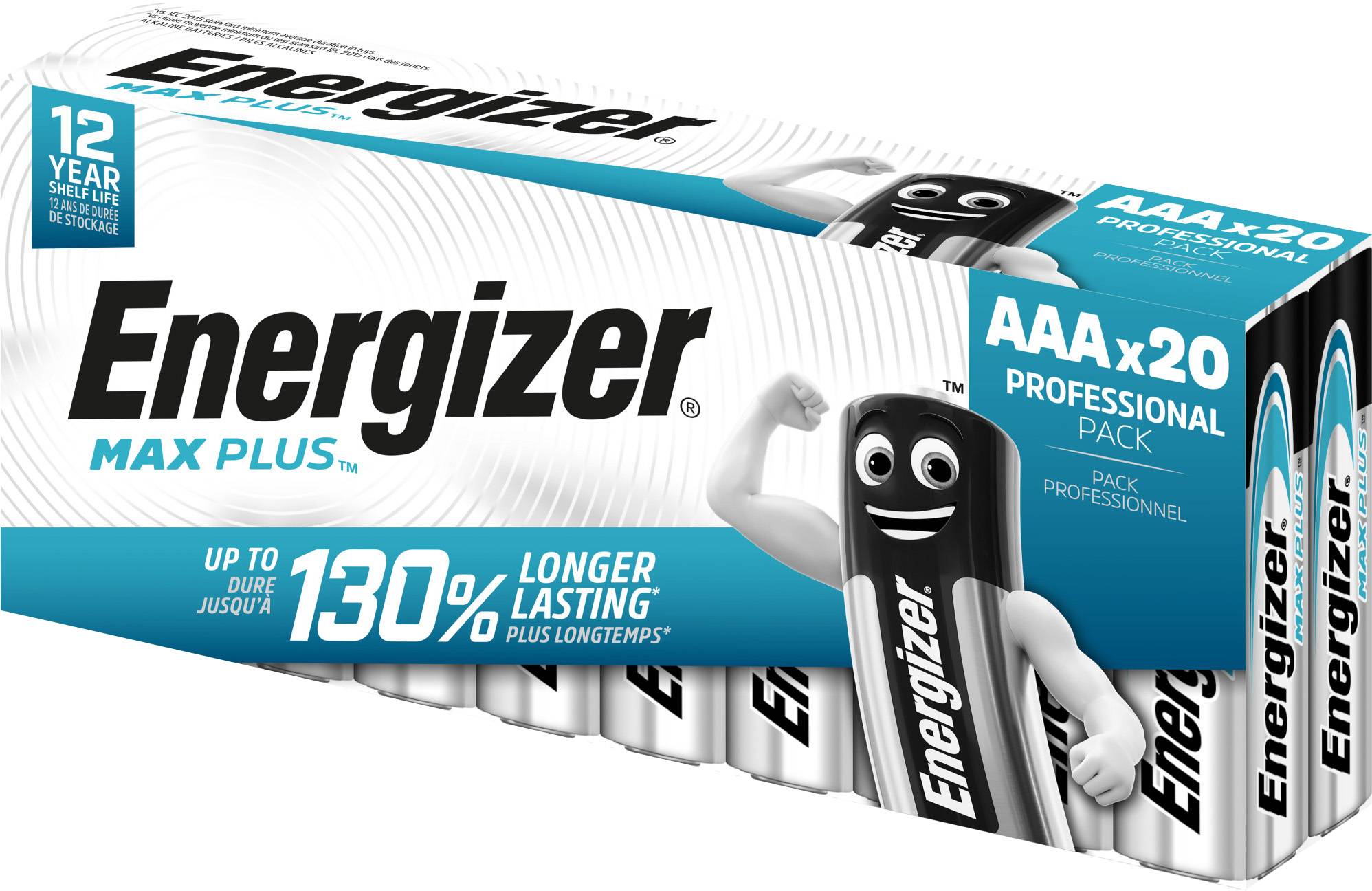 Energizer Max Plus AAA - Einwegbatterie - AAA - Alkali - 1,5 V - 20 Stück(e) - Cd (cadmium) - Hg (Quecksilber) (E3013229-0
