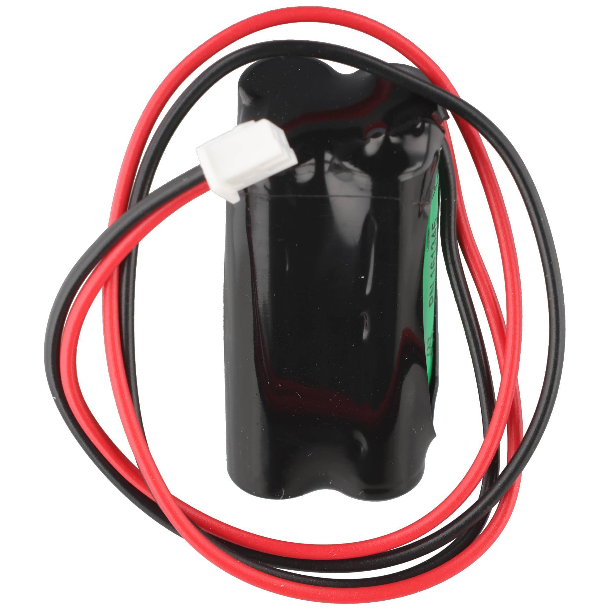Batteria per luce di emergenza NiMH 4.8V 800mAh F2x2 Micro AAA con cavo da 100 mm e spina sostituisce Fischer...-3