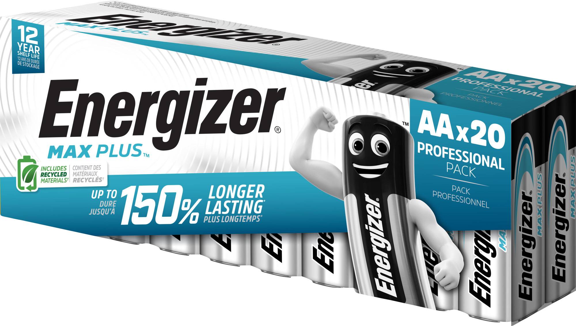 Energizer Max Plus batteri - 20 x AA t-0