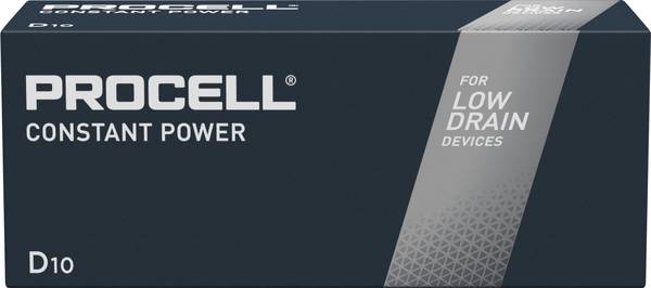Batteria Duracell alcalina, mono, D, LR20, 1,5 V Procell costante, confezione da 10