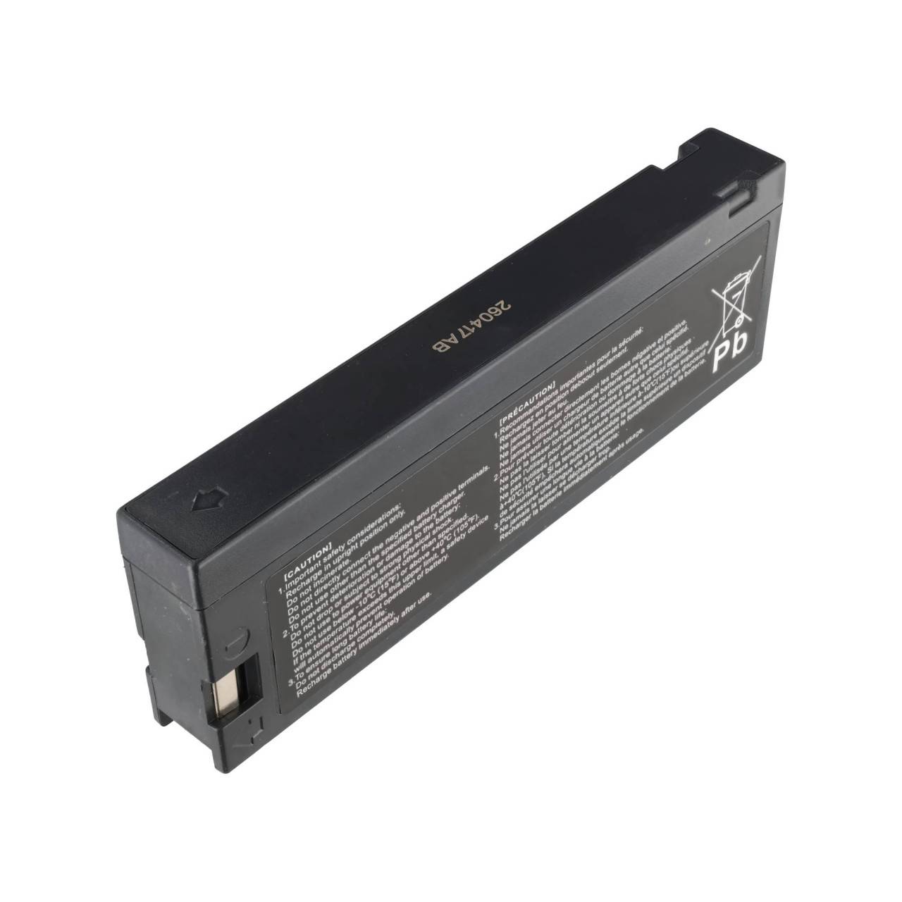 Batteria al piombo AKKUmed adatta per Criticon Dinamap Pro 100, 200, 300, 400BP - 12 V 2100 mAh 180x60x23 mm-4