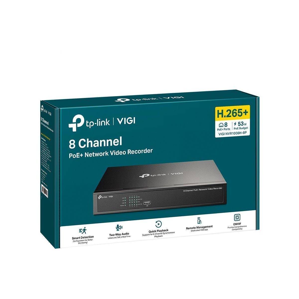 TP-Link VIGI NVR1008H-8P Nero-3