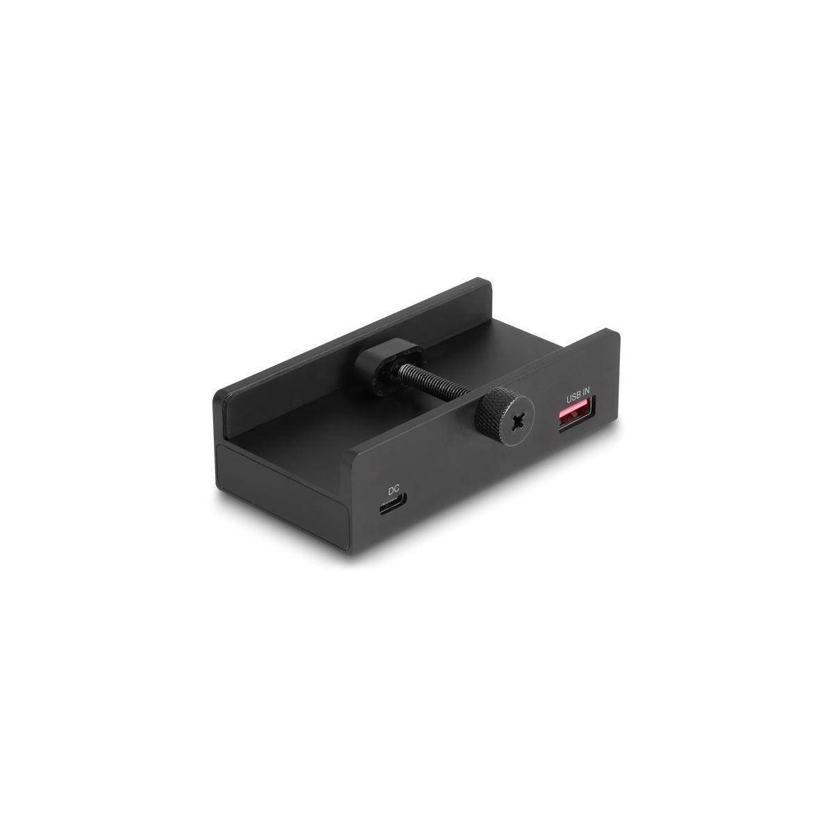 Delock Externer USB 5 Gbps Hub mit 2 x USB Typ-A, 1 x USB Type-C™ und SD + Micro SD Slot mit Feststellschraube (64263)-4