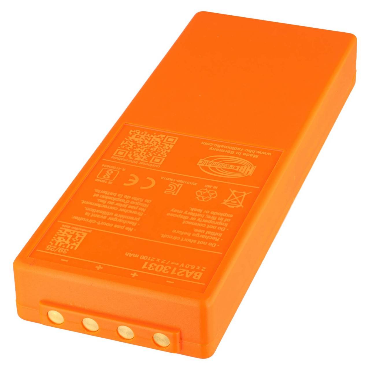 Batteria NiMH originale per radiocomando HBC Fub10AA tipo BA213030 - 6,0 V 4200 mAh-0