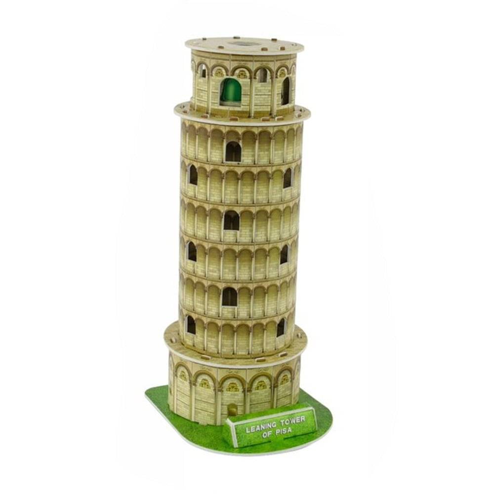 Kit Puzzle 3d Forma Torre Di Pisa In Miniatura Per Bambini Costruzione Fai Da Te 32399 --0