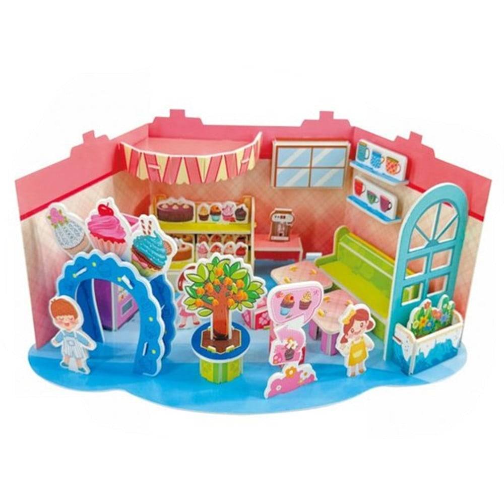 Kit Puzzle 3d Forma Pasticceria In Miniatura Per Bambini Costruzione Fai Da Te 32403 --0