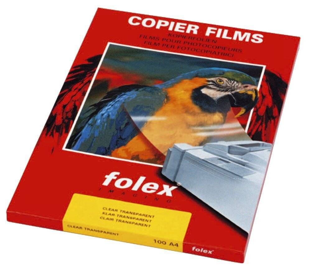 Film per fotocopiatrici monocrom. Folex X-10.0 poliestere traslucido 0,1 mm A4 Conf. 100 pz. - 39100.100.44000-1