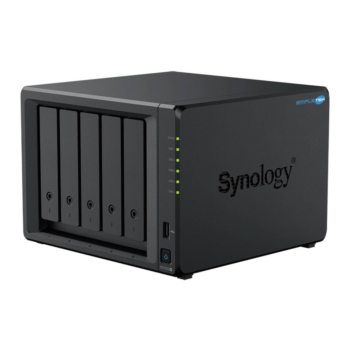 Synology Discstation Nas 5-bay Ds1525+ 20tb 5xhat3300-4t Con Ryzen R1600-0