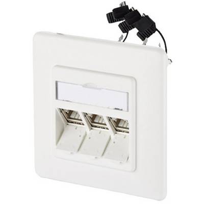 METZ CONNECT C6Amodul 3 porte 180°M scatola da incasso, bianco puro RAL9010-0