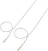 SpeaKa Professional SP-7870512 Jack Audio Cavo [1x Spina jack da 3.5 mm - 1x Spina jack da 3.5 mm] 1.00 m Bianco rivestimento super morbido