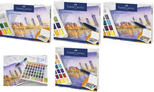 '"'FABER-CASTELL 169724 Aquarellfarben farbsortiert "''-2