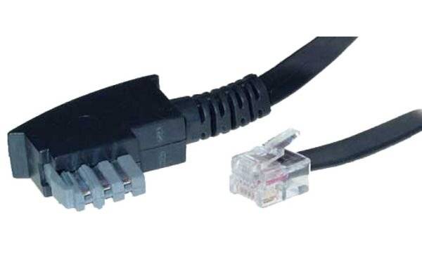 Cavo Telefono analogico Shiverpeaks [1x Spina TAE-N - 1x Spina RJ12 6p6c] 6 m Nero-3