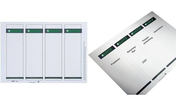 Leitz 16800085 etichetta non adesiva 100 pz Grigio-4