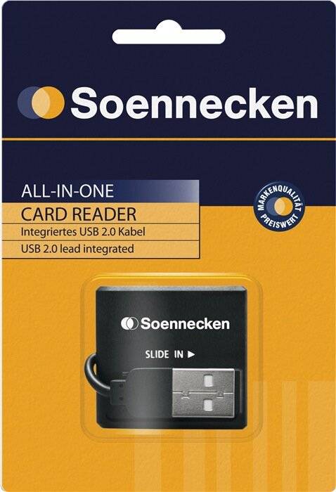 Soennecken Kartenleser 71660 USB 2.0 schwarz (71660)-2