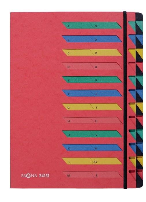 Cartella organizer PAGNA, 24 pezzi. rosso DIN A4 24 volte rosso-2