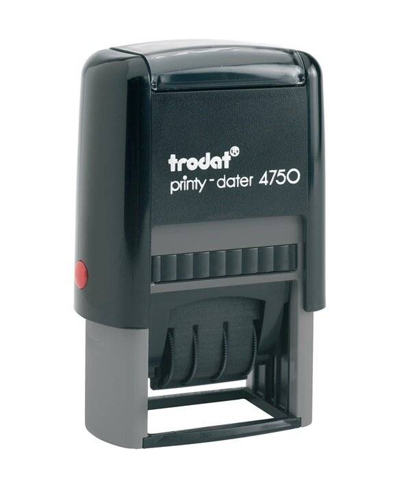 trodat Datumstempel Printy-Dater 64249 41x24mm BEZAHLT gr/sw-4