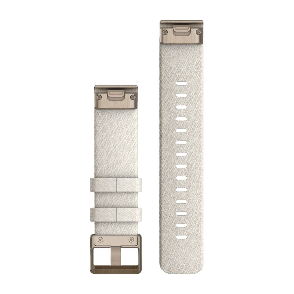 Garmin Cinturino In Nylon Quickfit 20mm, Heathered Cream, Cream Gold-1