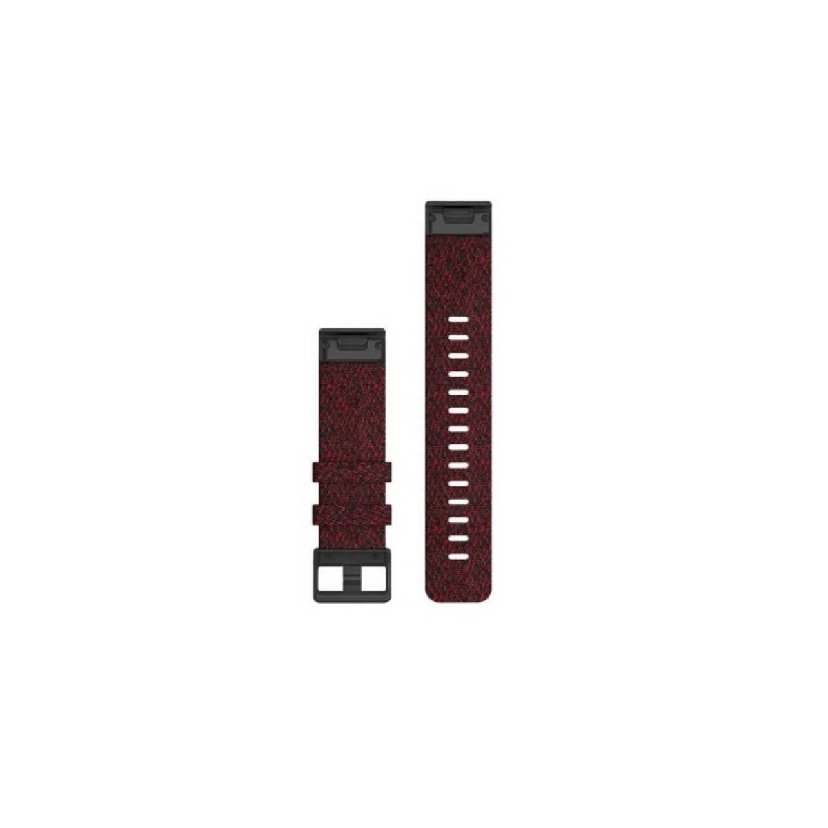 Garmin Cinturino In Nylon Quickfit 22mm Heathered Red Black-2