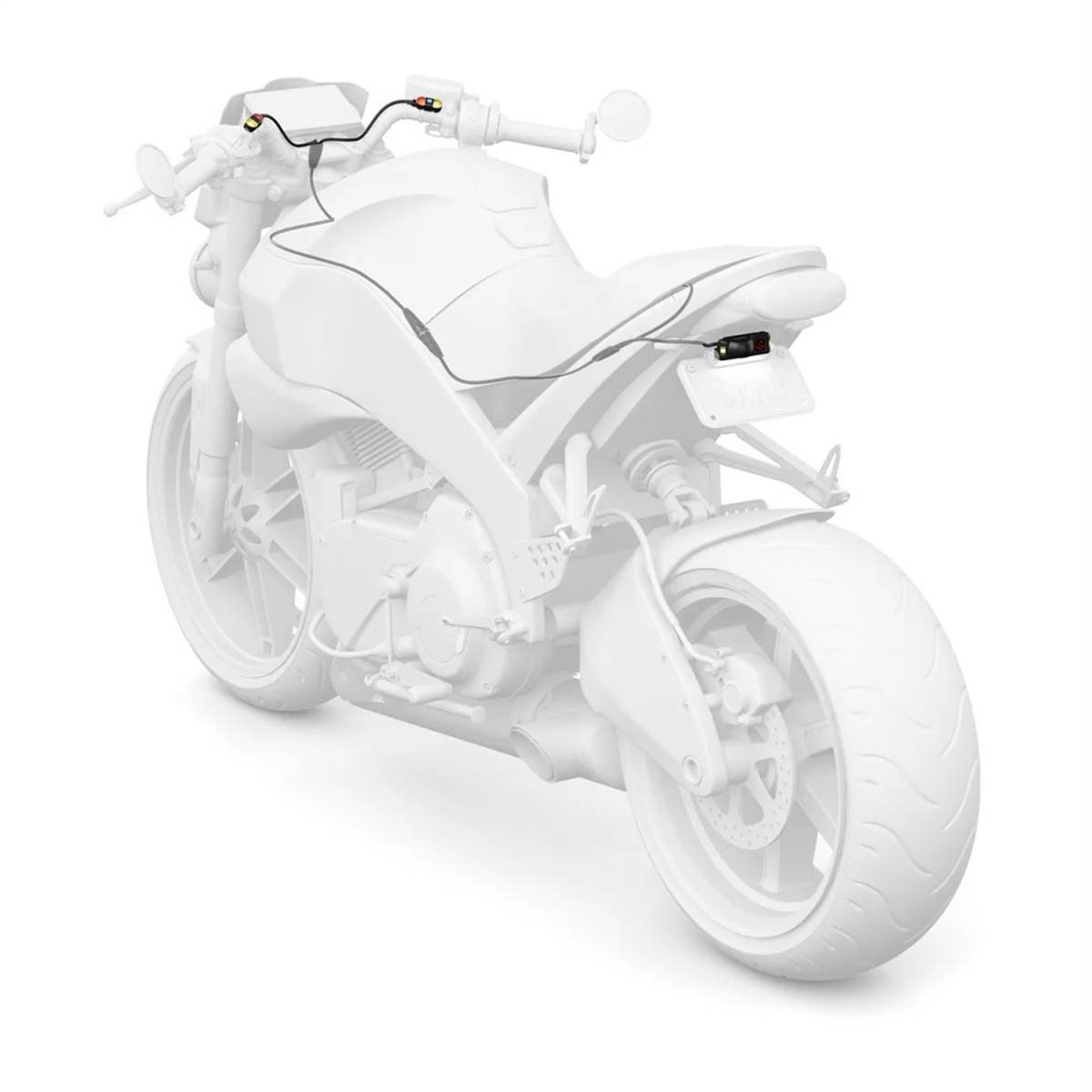 Garmin Zumo R1 Radar Moto Punti Ciechi Ip67 Luci Integrate Avviso Acustico Bt-1