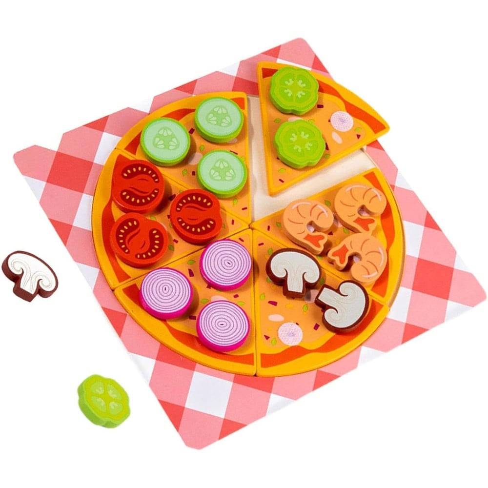 Gioco Abbinamento Smistamento Forme In Legno Educativo Forma Pizza Per Bambini 07525 --0