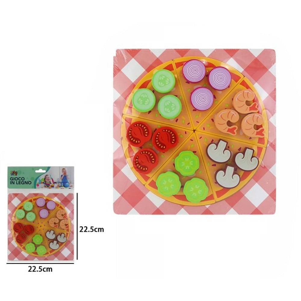 Gioco Abbinamento Smistamento Forme In Legno Educativo Forma Pizza Per Bambini 07525 --1